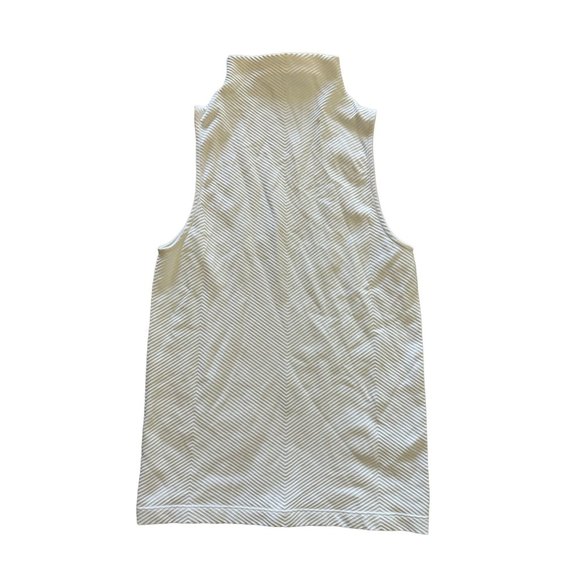 ATHLETA White Mock Neck Ribbed Tank Top Size Small - Picture 2 of 7
